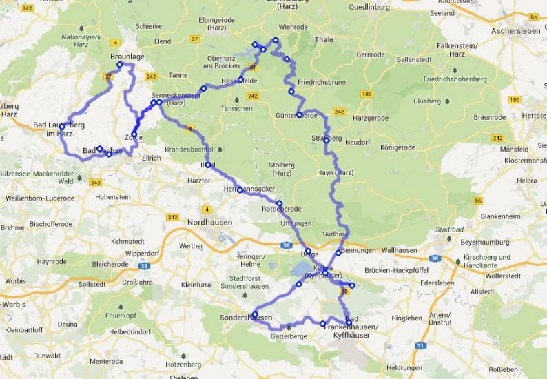 Harztour_Map_2013